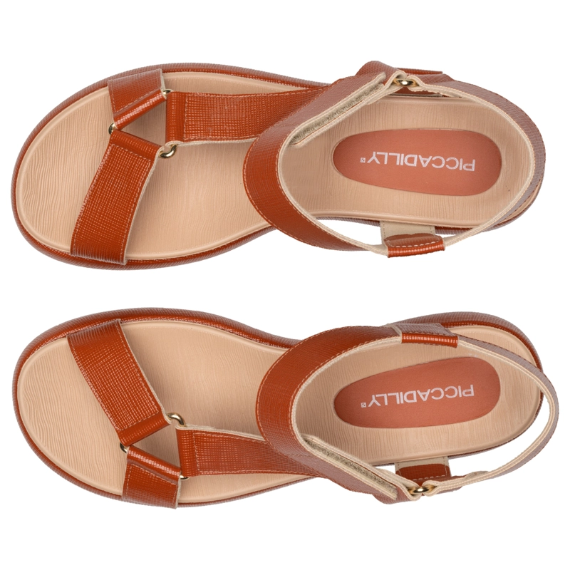 SANDALIA MUJER PICCADILLY CARAMELO SOL - 2