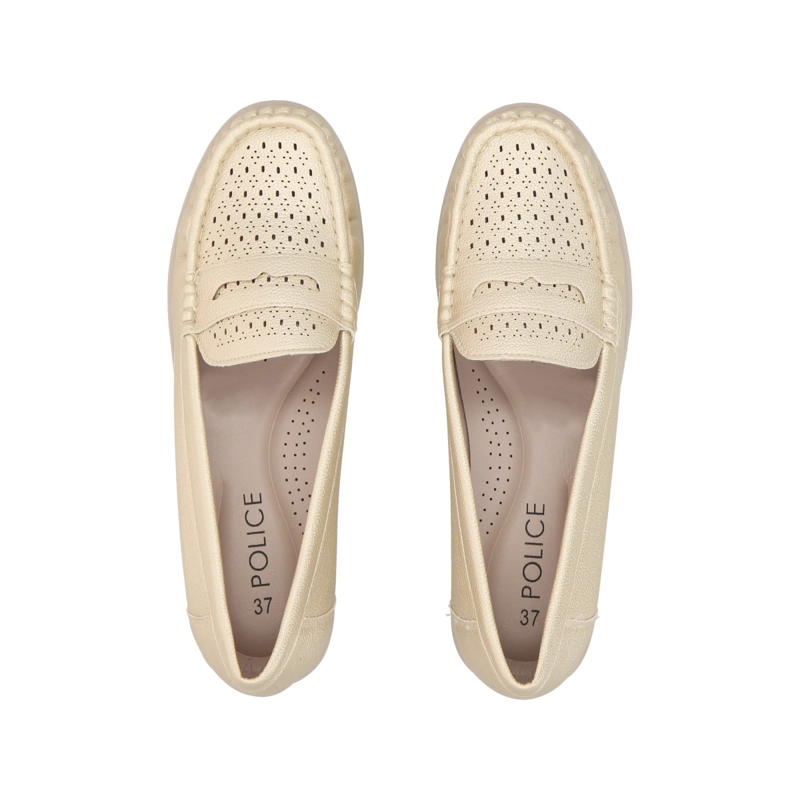 MOCASÍN MUJER POLICE DORADO SONIA - 2