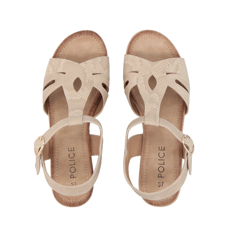 SANDALIA MUJER POLICE BEIGE MORA - 3