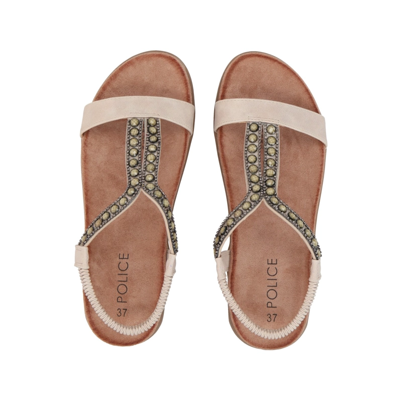 SANDALIA MUJER POLICE BEIGE KELLY - 2