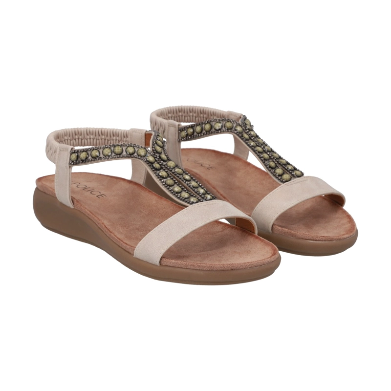 SANDALIA MUJER POLICE BEIGE KELLY - 5