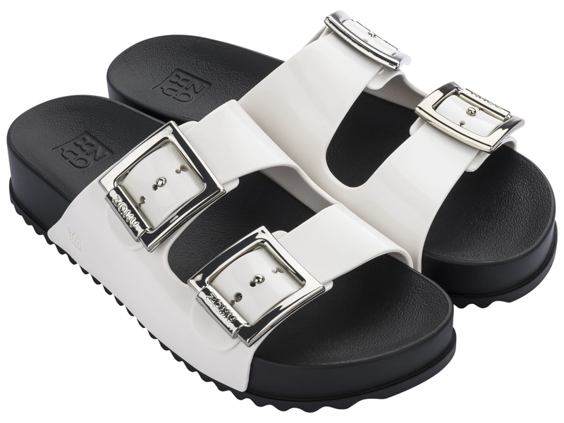 SANDALIA MUJER ZAXY NEGRO/BLANCO NEW PARTNER - 1