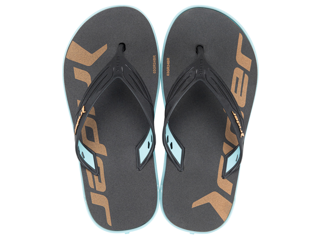 SANDALIA INFANTIL HOMBRE RIDER AZUL/NEGRO RW - 1