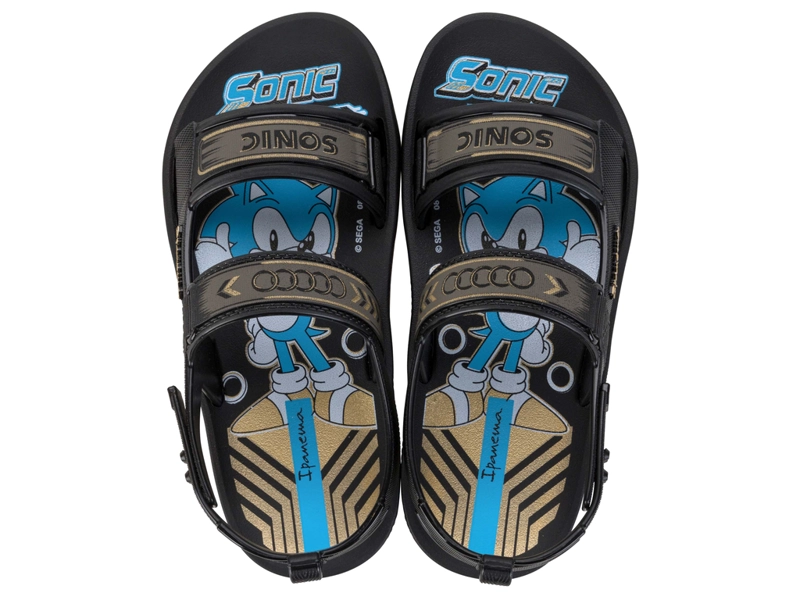 SANDALIA INFANTIL NIÑO IPANEMA NEGRO SONIC PAPETE - 1