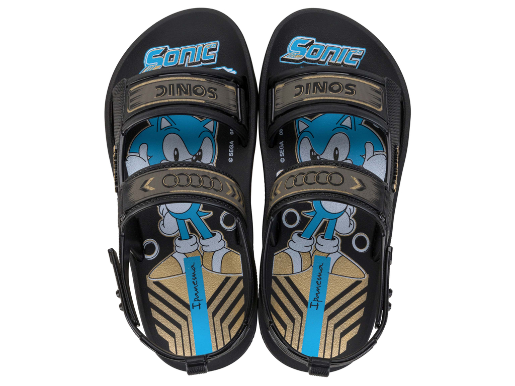 SANDALIA INFANTIL NIÑO IPANEMA NEGRO SONIC PAPETE - 1