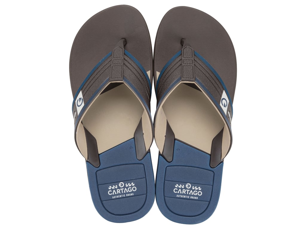 SANDALIA HOMBRE CARTAGO AZUL/BEIGE DALLAS - 1