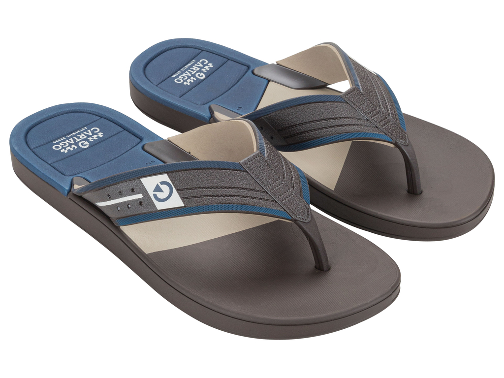 SANDALIA HOMBRE CARTAGO AZUL/BEIGE DALLAS - 2