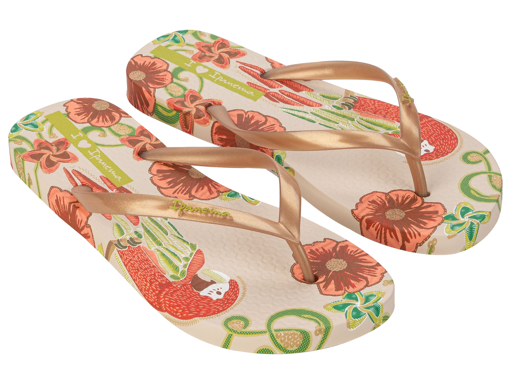 SANDALIA MUJER IPANEMA BEIGE/ORO SUMMER - 2