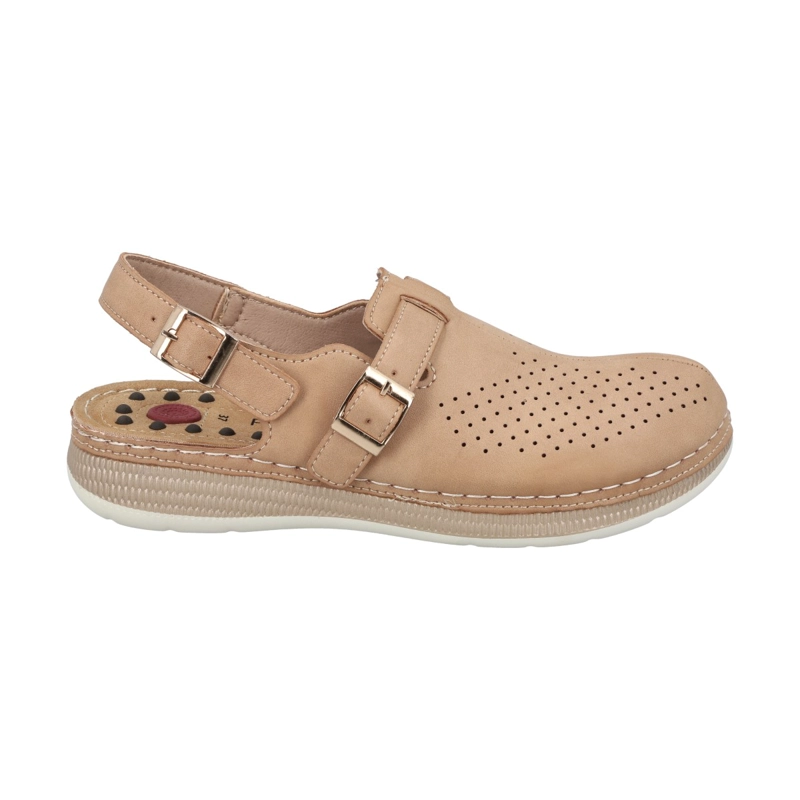 SANDALIA MUJER MARINA CAMEL POLICE - 1