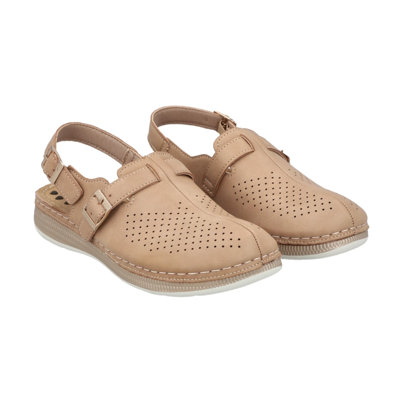 SANDALIA MUJER MARINA CAMEL POLICE - 5