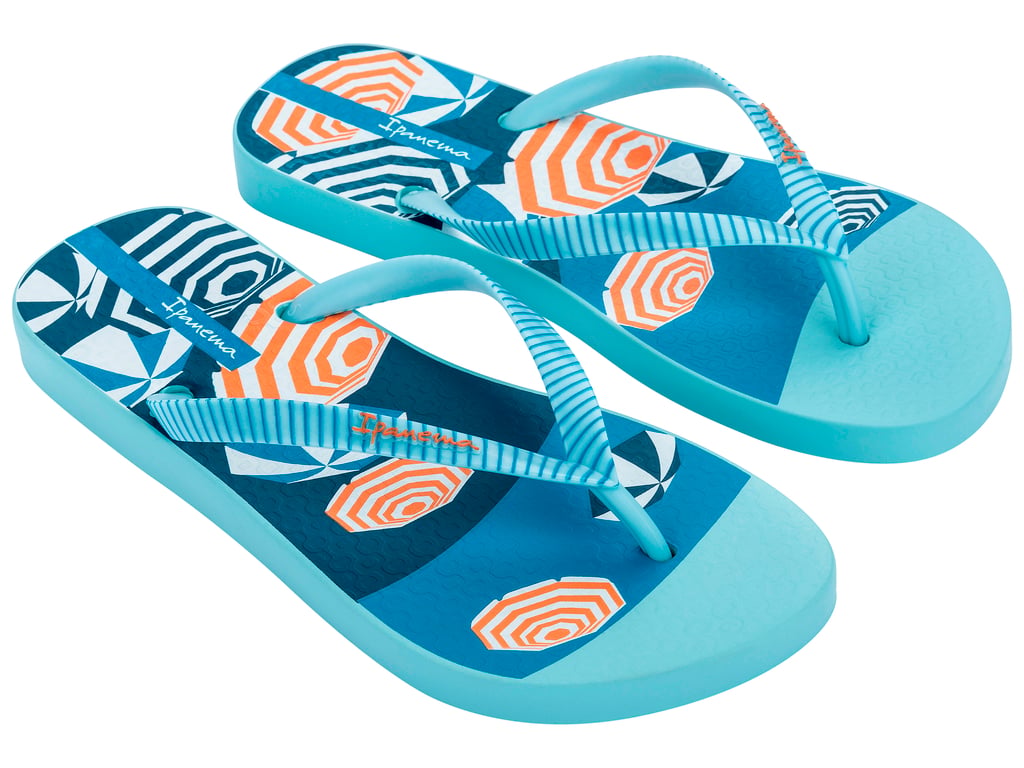 SANDALIA MUJER AZUL/NARANJA ORLA IPANEMA - 2