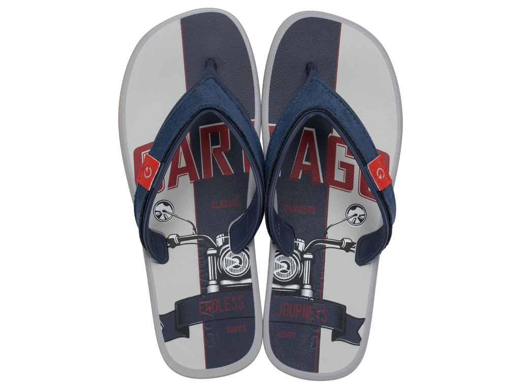 SANDALIA HOMBRE AZUL/GRIS DAKAR AD CARTAGO - 1