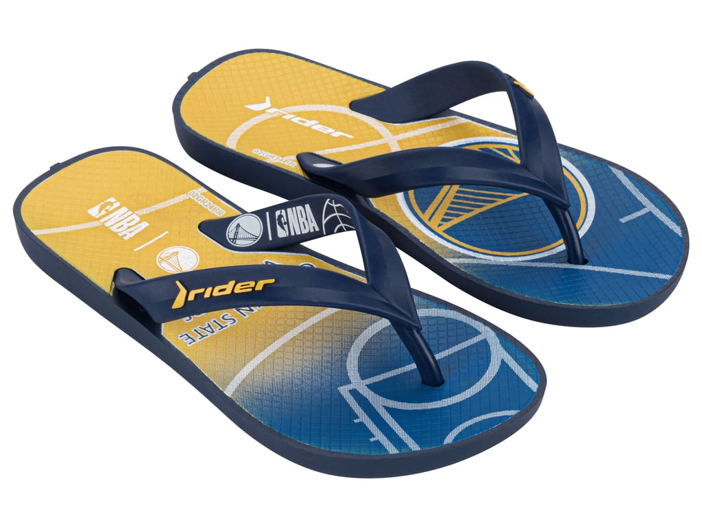 SANDALIA INFANTIL AZUL/AMARILLO WARRIORS NBA FEEL - 2