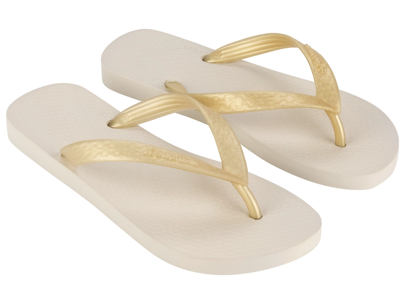 SANDALIA MUJER BEIGE/DORADO CLASSICA IPANEMA - 2