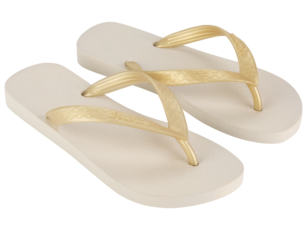 SANDALIA MUJER BEIGE/DORADO CLASSICA IPANEMA - 2