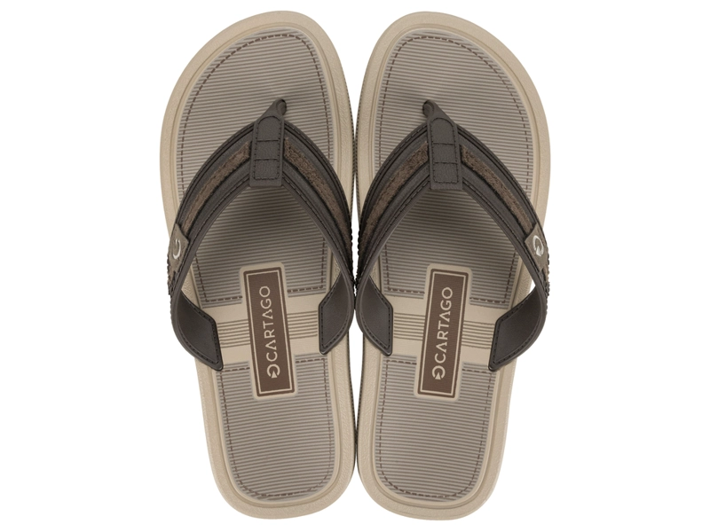 SANDALIA HOMBRE_ BEIGE/MARRON ESSENTIAL MALLORCA CARTAGO - 1