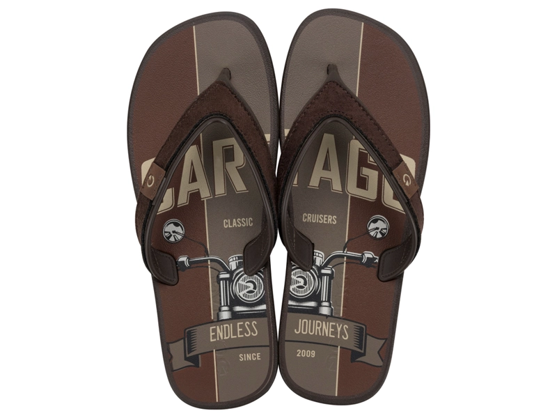 SANDALIA HOMBRE_ BEIGE/MARRON DAKAR AD CARTAGO - 1