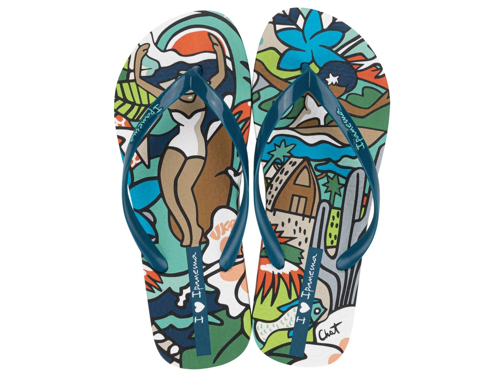 SANDALIA MUJER BEIGE/AZUL GRAFFITI IPANEMA - 1