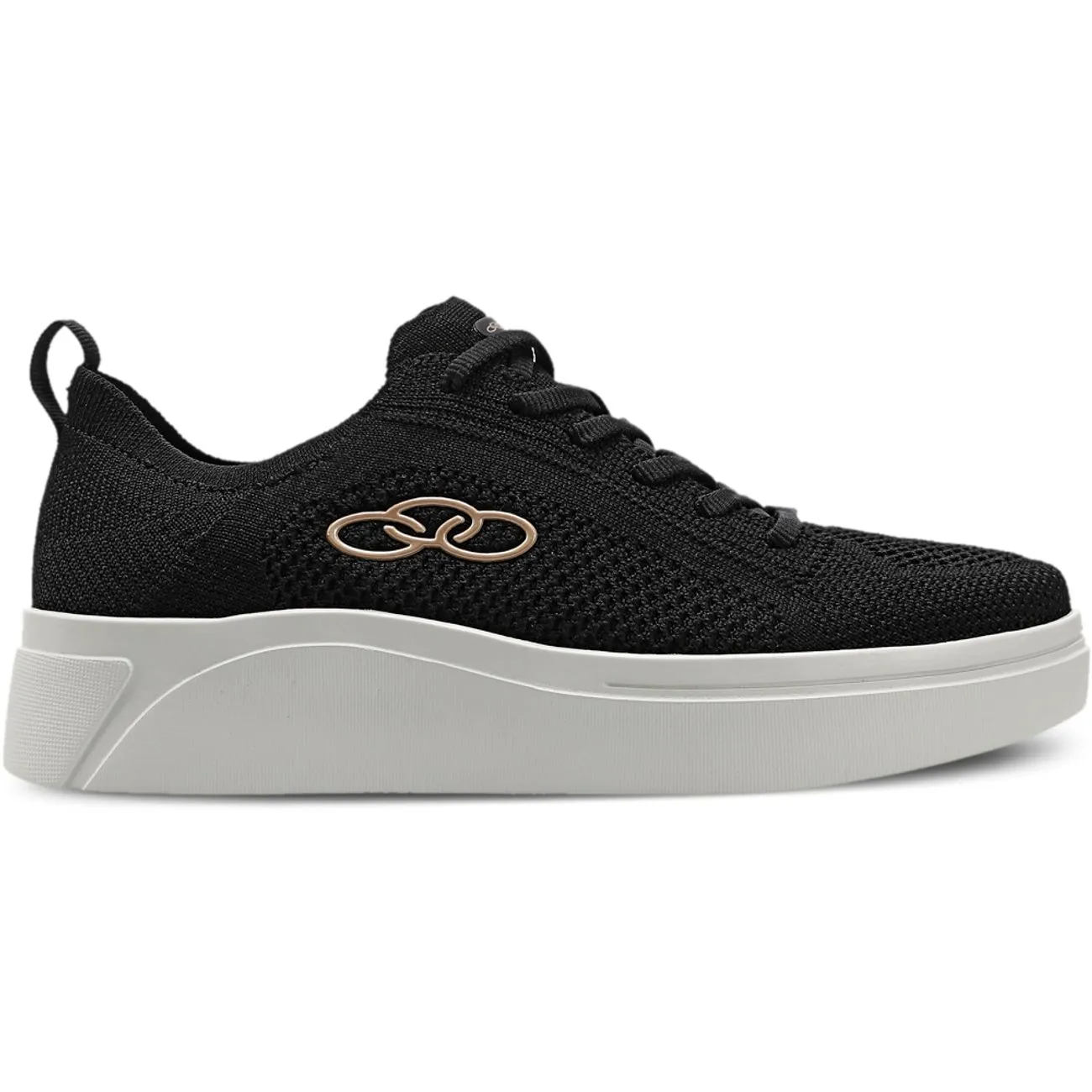 ZAPATILLA PLATO MUJER NEGRO - 1