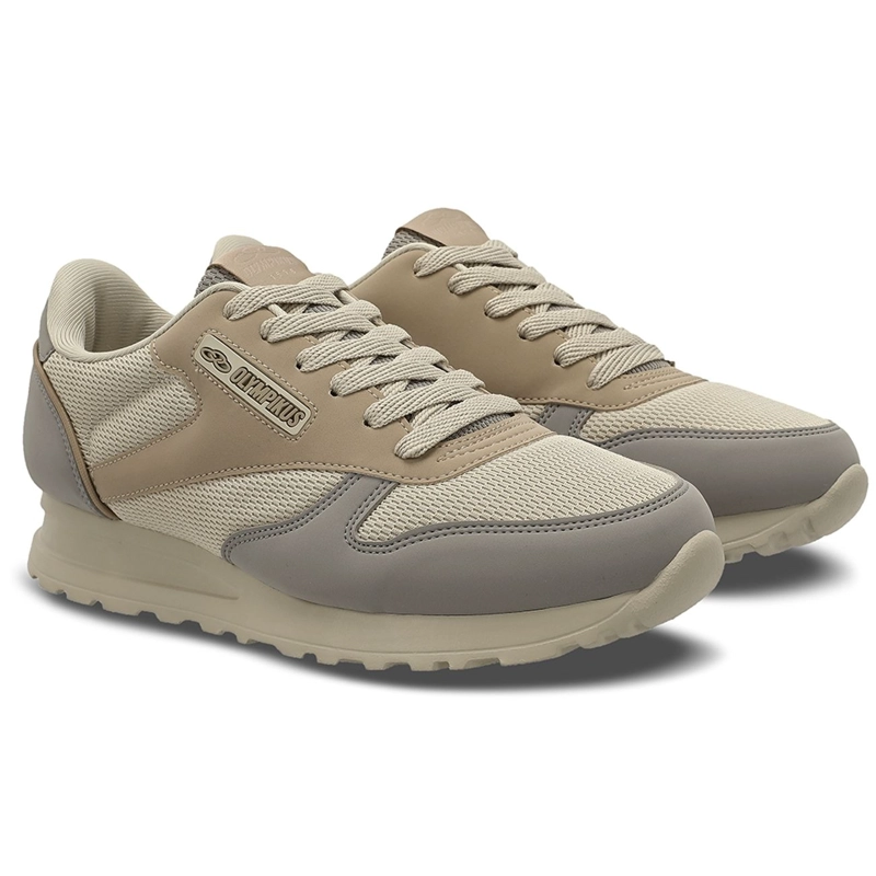 ZAPATILLA HOMBRE JOGGING 101 BEIGE/GRIS - 2
