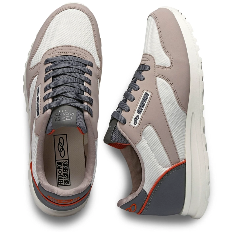 ZAPATILLA HOMBRE JOGGING 101 BEIGE/AZUL - 3