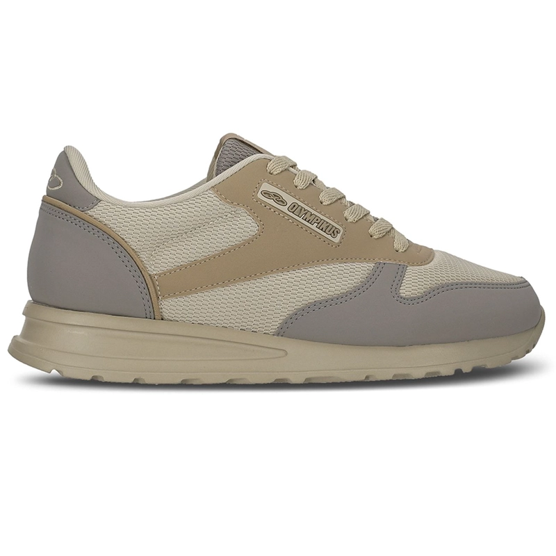 ZAPATILLA MUJER JOGGING 101 BEIGE/GRIS - 1