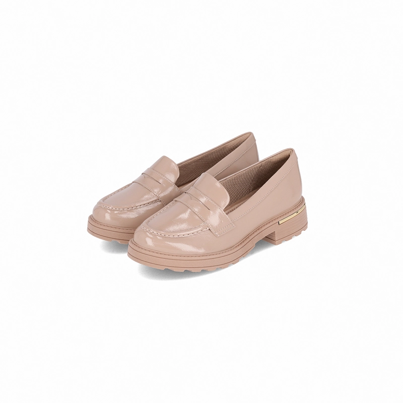 MOCASIN MUJER_ BEIGE/CHAROL GISA PICCADILLY - 2