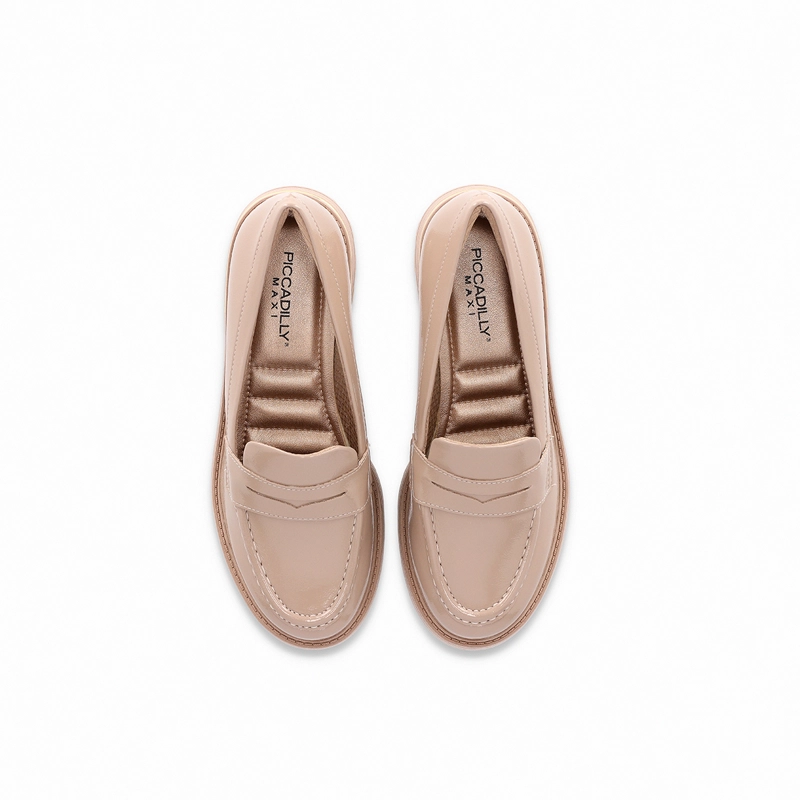 MOCASIN MUJER_ BEIGE/CHAROL GISA PICCADILLY - 3