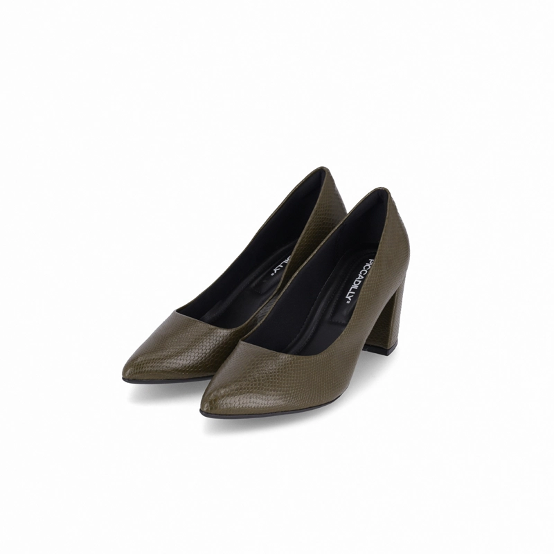 ZAPATO MUJER VERDE MILITAR/SNAKE LUIZA 442 PICCADILLY - 2