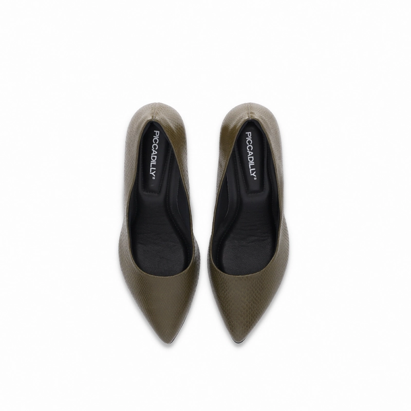 ZAPATO MUJER VERDE MILITAR/SNAKE LUIZA 442 PICCADILLY - 3