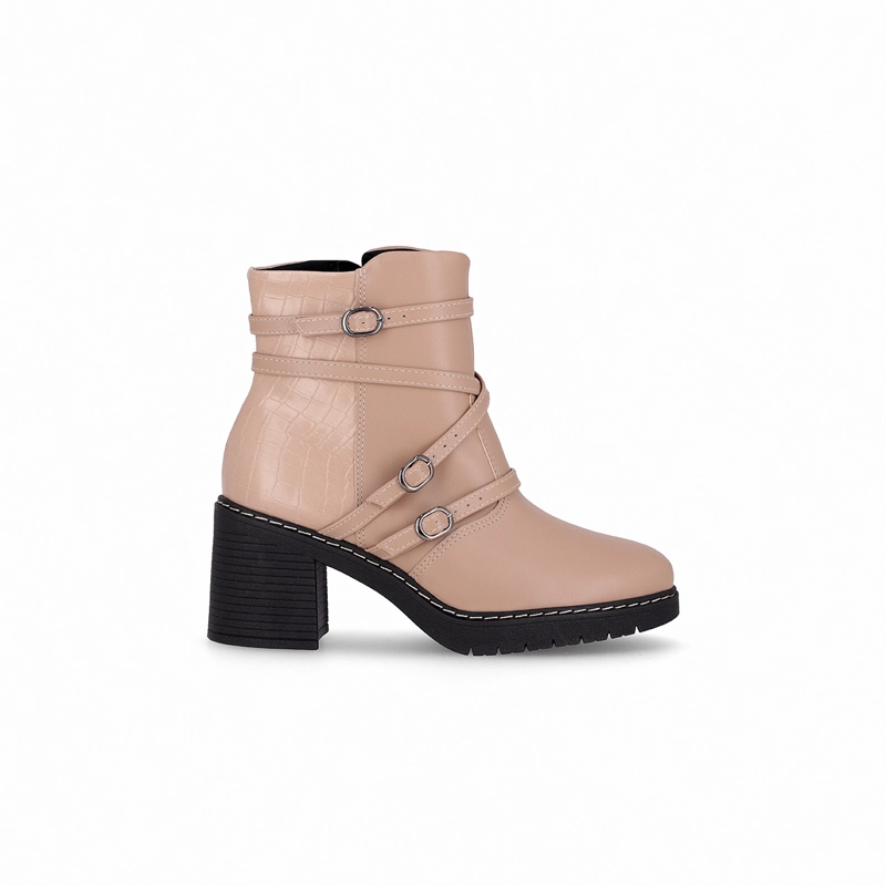 BOTA MUJER BEIGE DENISE/HEBILLAS PICCADILLY - 1