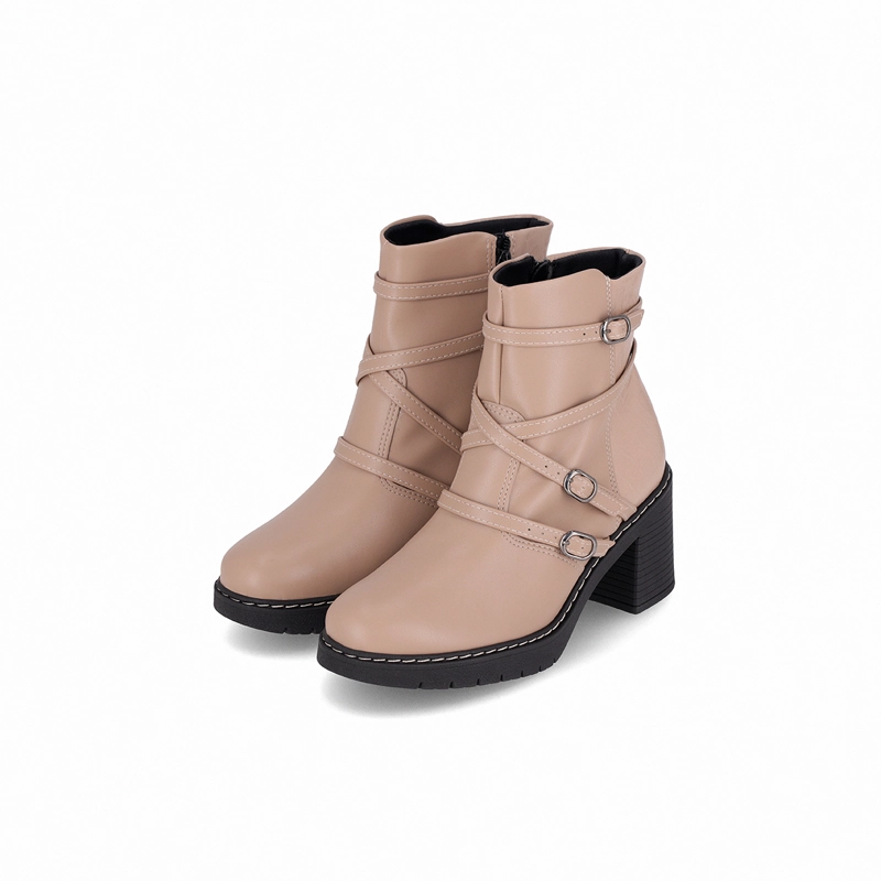 BOTA MUJER BEIGE DENISE/HEBILLAS PICCADILLY - 2