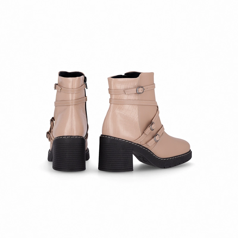 BOTA MUJER BEIGE DENISE/HEBILLAS PICCADILLY - 3