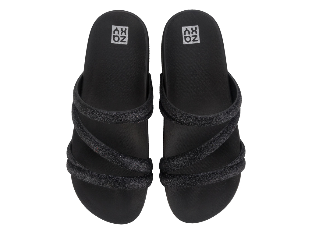 SANDALIA NEGRO MUJER GLITTER ZAXY - 2
