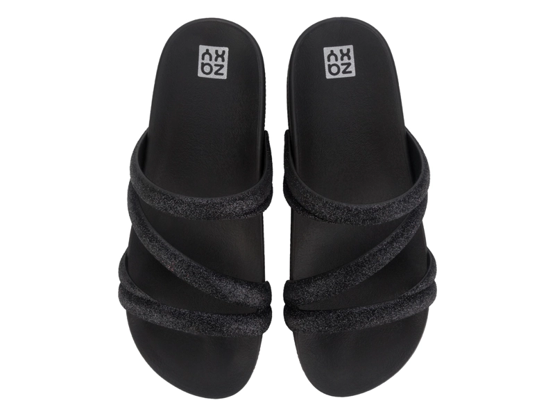 SANDALIA NEGRO MUJER GLITTER ZAXY - 2