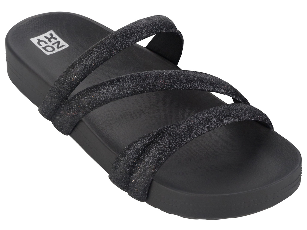 SANDALIA NEGRO MUJER GLITTER ZAXY - 3