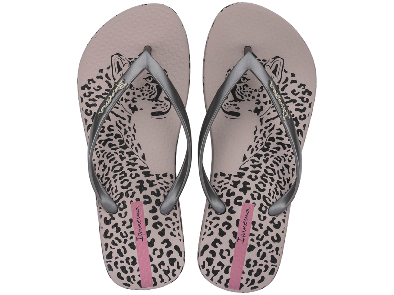 SANDALIA NEGRO/PLATA MUJER ANIMAL CHIC IPANEMA - 1