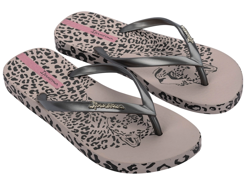 SANDALIA NEGRO/PLATA MUJER ANIMAL CHIC IPANEMA - 2