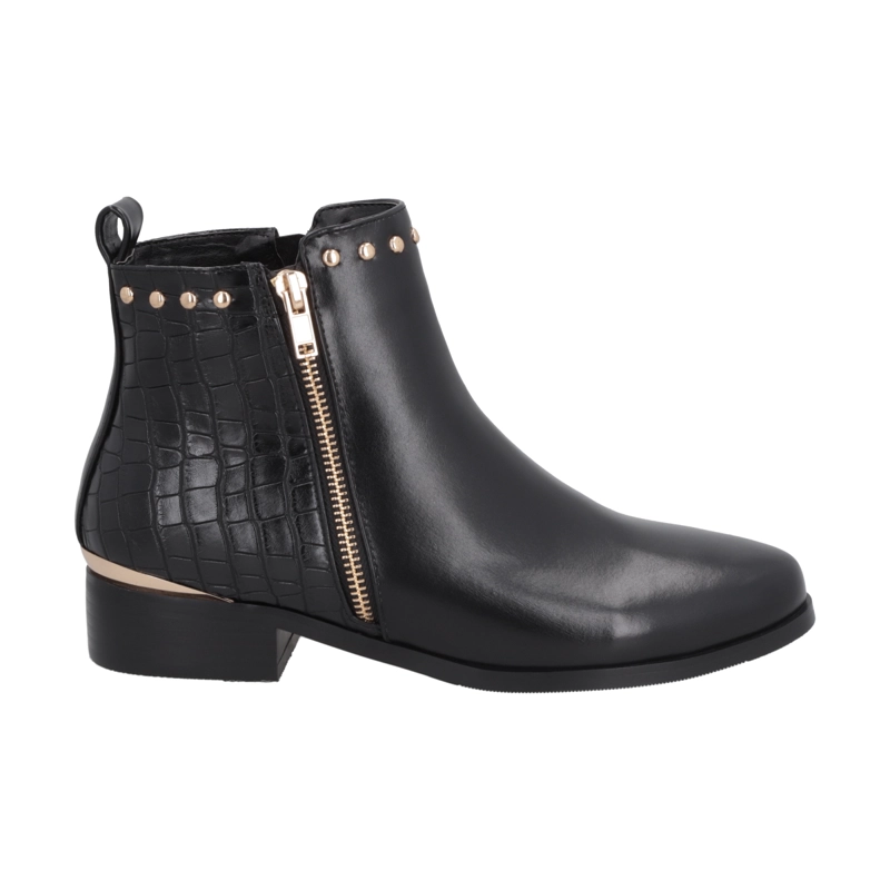 BOTIN NEGRO MUJER GLAM POLICE - 1