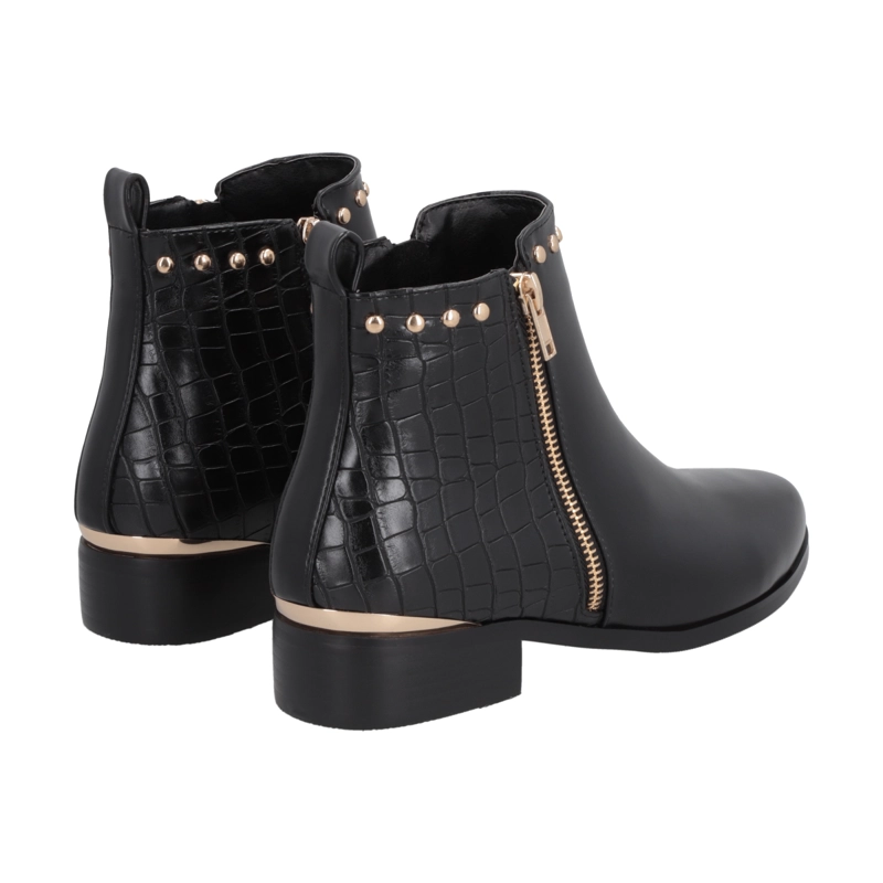 BOTIN NEGRO MUJER GLAM POLICE - 2