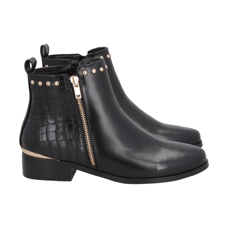 BOTIN NEGRO MUJER GLAM POLICE - 4