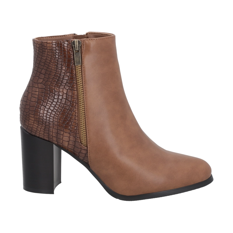 BOTIN MUJER MARRON LUX POLICE - 1