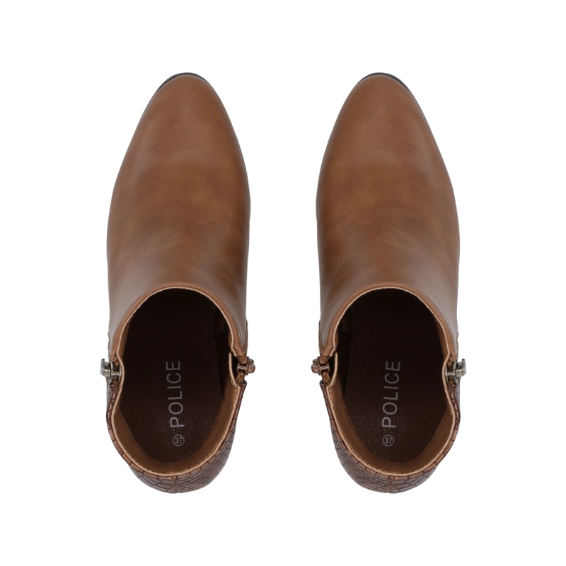 BOTIN MUJER_ MARRON LUX POLICE - 2