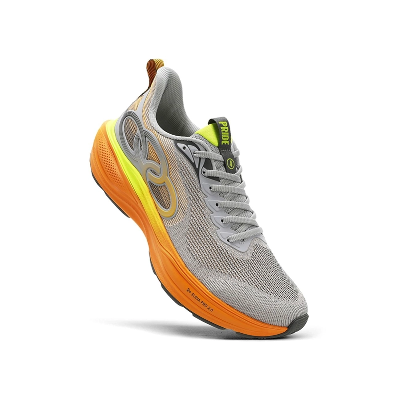 ZAPATILLA RUNNING MUJER PRIDE 4 GRIS/NARANJA - 2