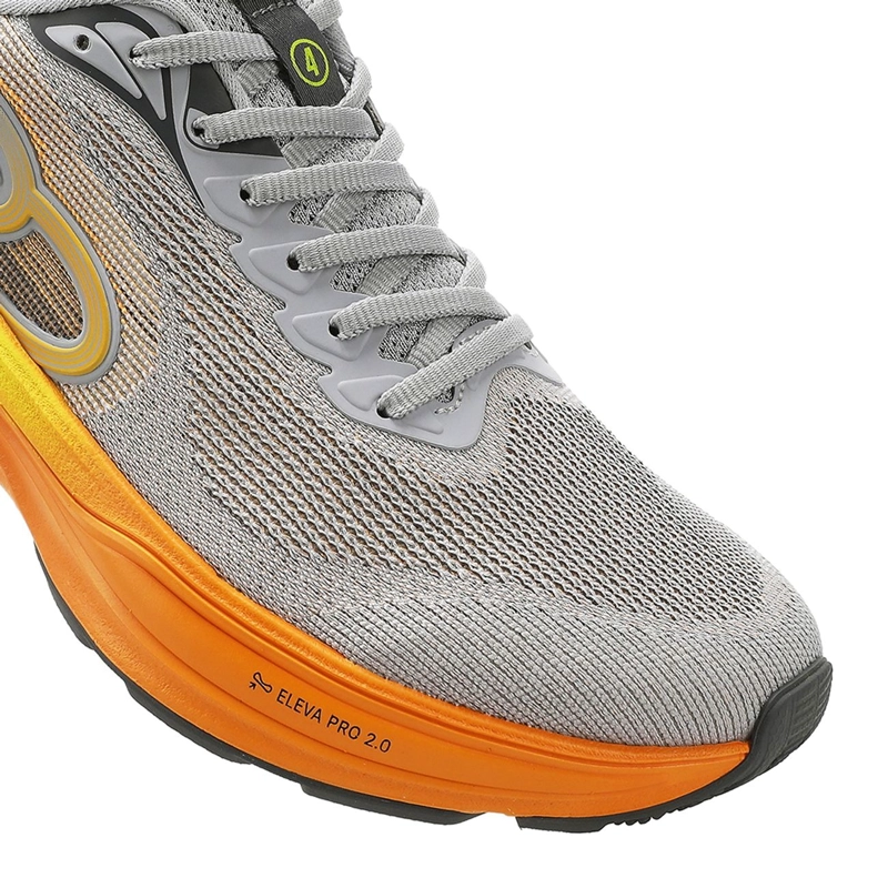 ZAPATILLA RUNNING MUJER PRIDE 4 GRIS/NARANJA - 8