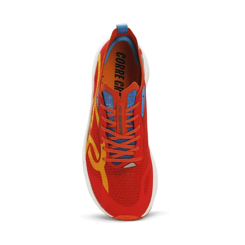 ZAPATILLA RUNNING MUJER CORRE GRAFENO 3 ROJO/AMARILLO - 3