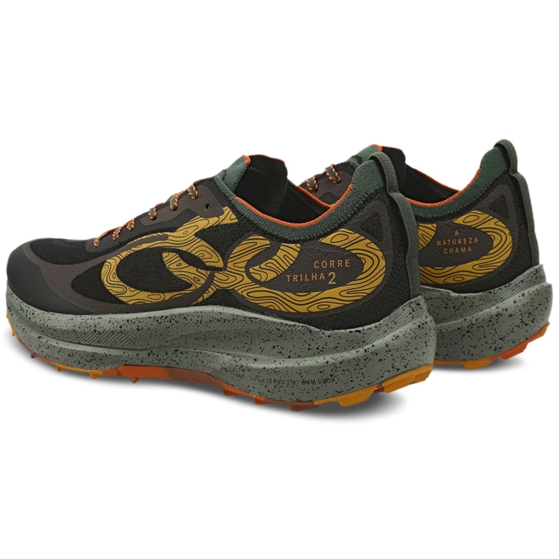 ZAPATILLA TRAIL RUNNING MUJER CORRE TRILHA CAFE /MILITAR - 4