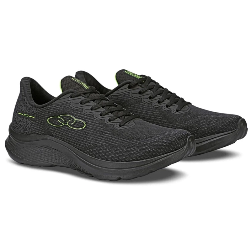ZAPATILLA MUJER DELTA NEGRA/VERDE - 2