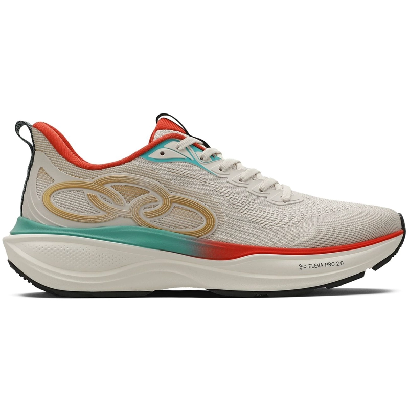 ZAPATILLA RUNNING HOMBRE PRIDE 4 CELESTE/ROJO/ARENA - 1