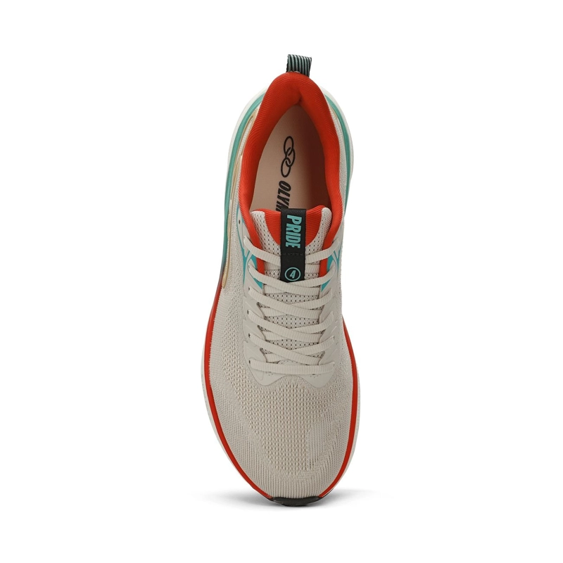 ZAPATILLA RUNNING HOMBRE PRIDE 4 CELESTE/ROJO/ARENA - 4